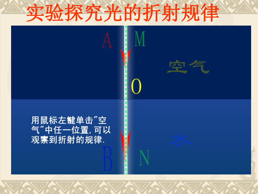 初中教科版物理八年级上册 4.4 光的折射 课件 （共30张PPT）