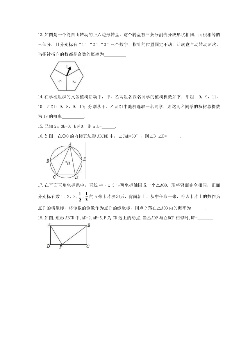 天津市河北区2016-2017年九年级数学上册期末冲刺试卷及答案