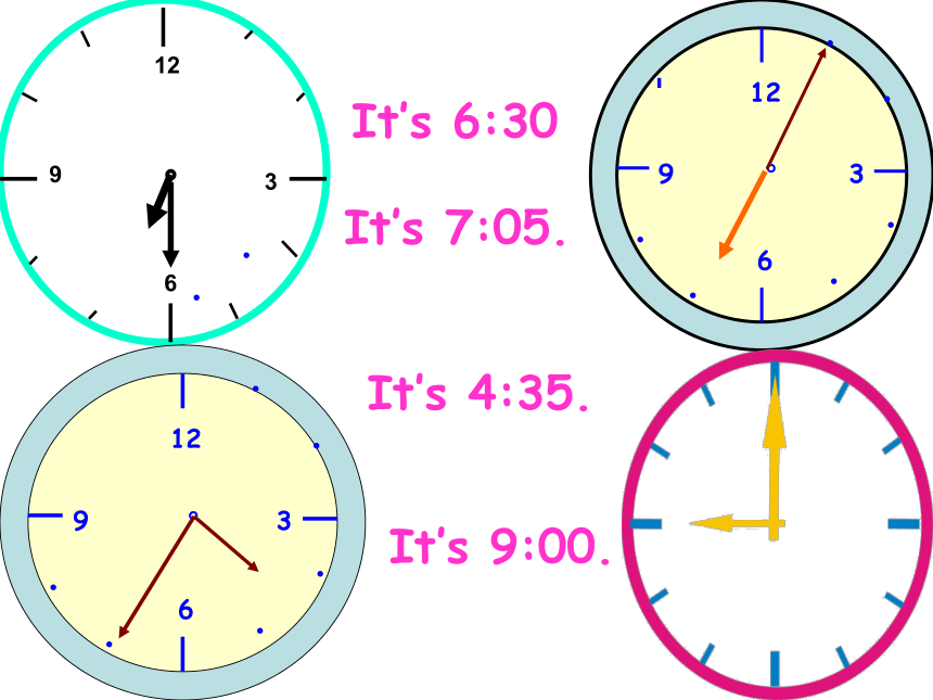 Unit 2 What time is it? PB Let’s learn 课件