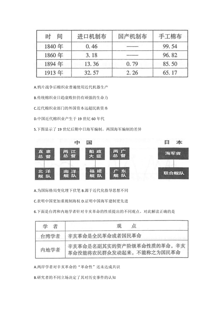 江苏省常熟市2021届高三上学期阶段性抽测二（12月）历史试题 Word版含答案