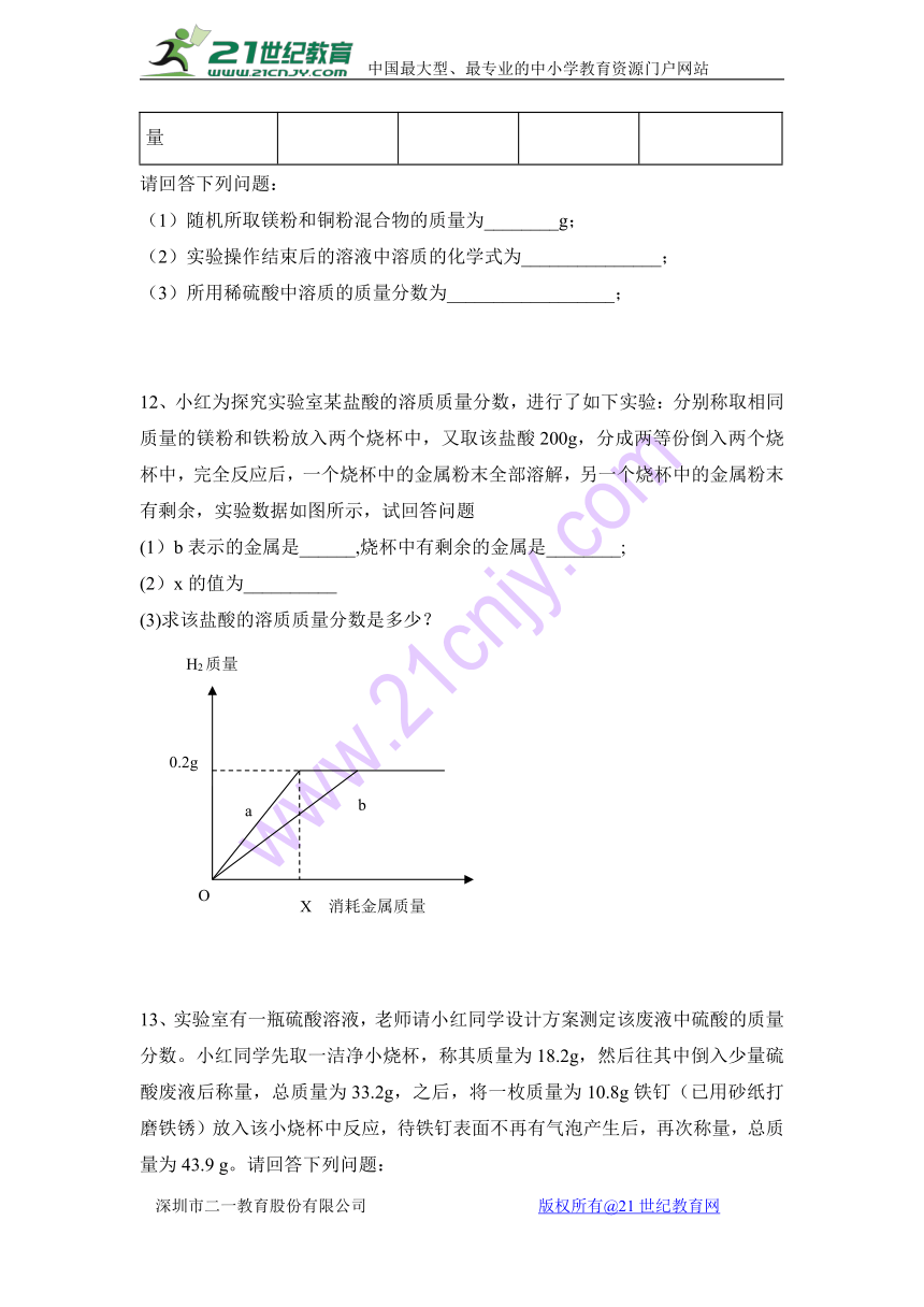 2017-2018学年度九年级化学上册期末复习模块1-计算题