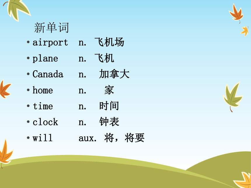 Lesson 1 At the airport 课件