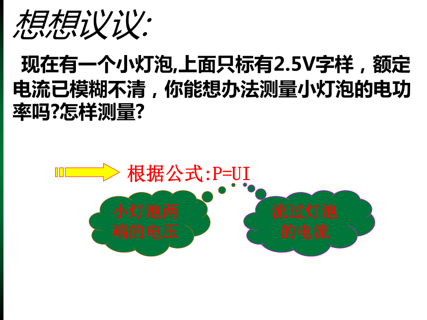 人教版九年级物理全一册 18.3测量小灯泡的电功率 课件（21张）