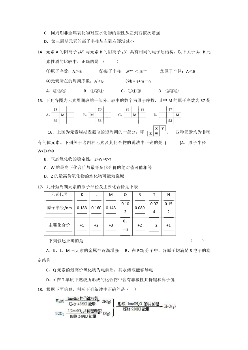 湖北省宜昌市长阳县第二高级中学2016-2017学年高一3月月考化学试卷