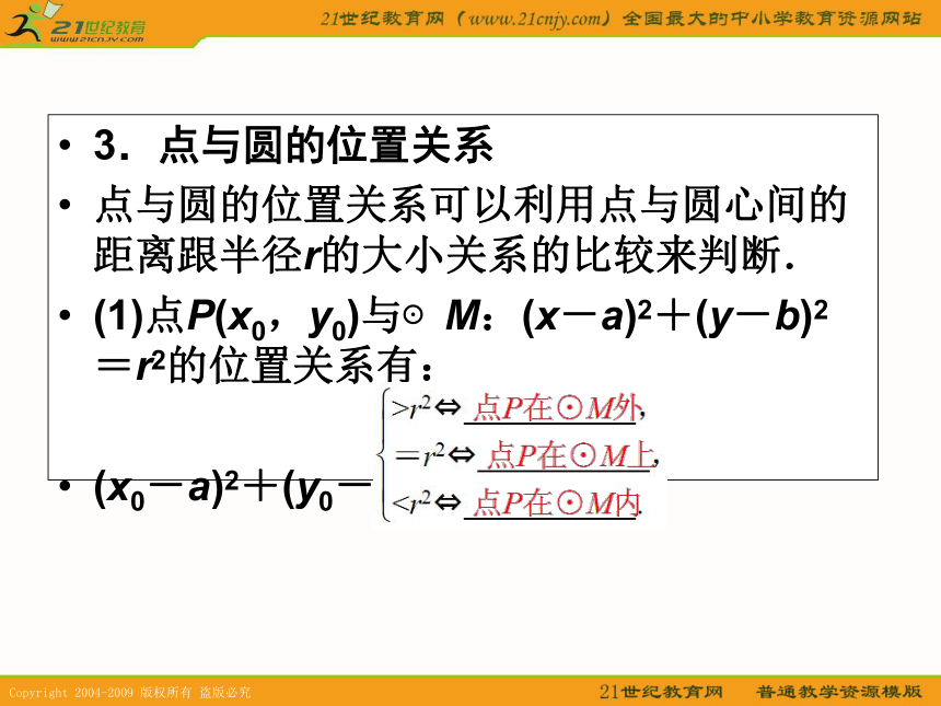 2011年高考数学第一轮复习各个知识点攻破7-4圆的方程