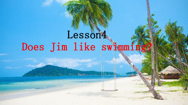 Lesson 4 Does Jim like swimming 课件(共16张PPT)