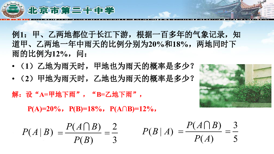 2.2.1 条件概率 课件（16张PPT）