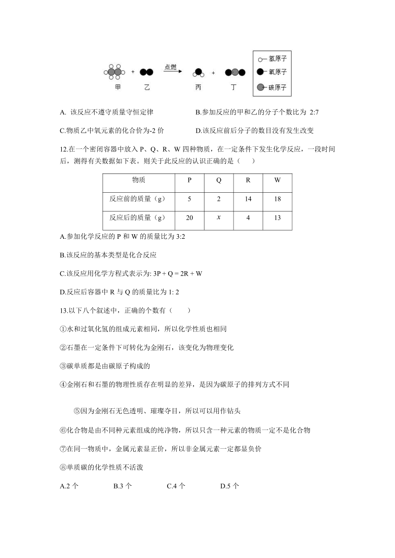 湖南省长沙市青竹湖湘一外国语学校2020-2021学年度九年级第一学期第二次月考化学试卷（解析版）