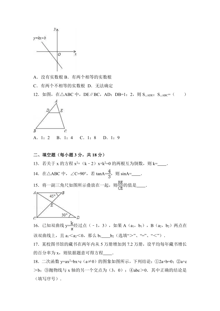 湖南省娄底市娄星区2016-2017学年九年级（上）期末数学试卷（解析版）