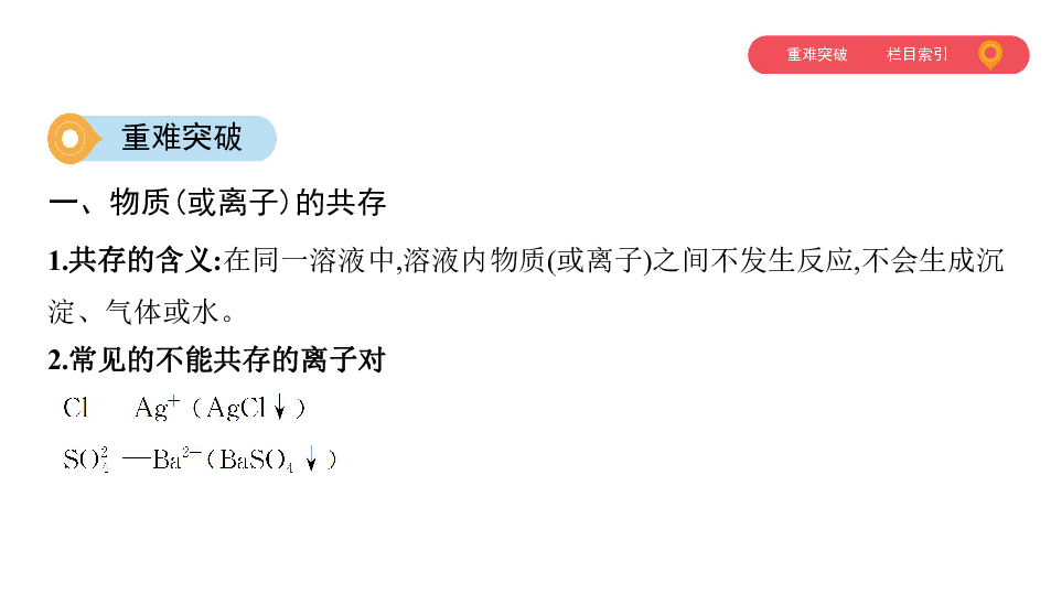 2020版中考化学河南专用（课件）专题七　物质的共存、转化与推断143张PPT