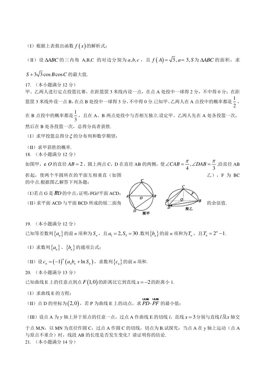 山东省济宁市2016届高三下学期第一次模拟考试数学（理）试题