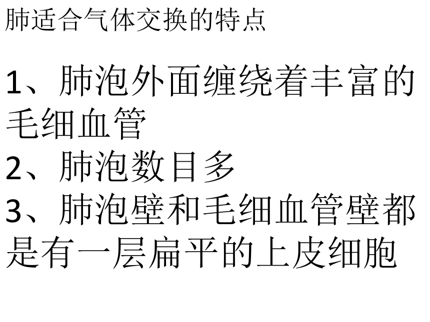 人教版生物七年級下冊432第2課肺泡與血液的氣體交換課件25張ppt