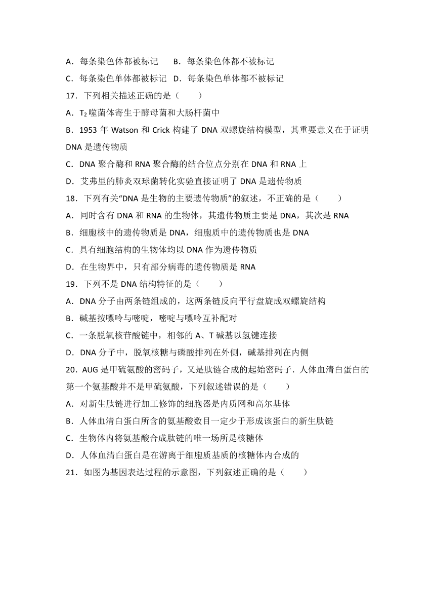 【解析】河南省郑州四十七中2017届高三上学期月考生物试卷（12月份）