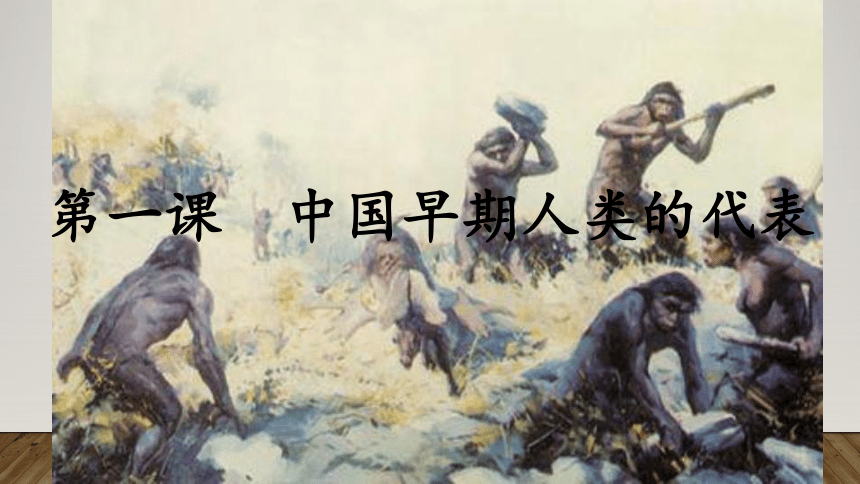 第一课 中国早期人类的代表——北京人