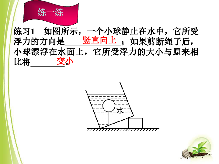 浙江省2018年中考科学系统复习专题32浮力