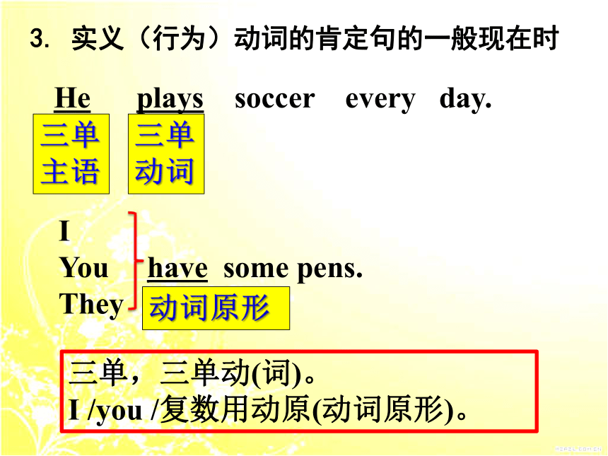 Unit 5 Do you have a soccer ball? Section A 语法课件：一般现在时