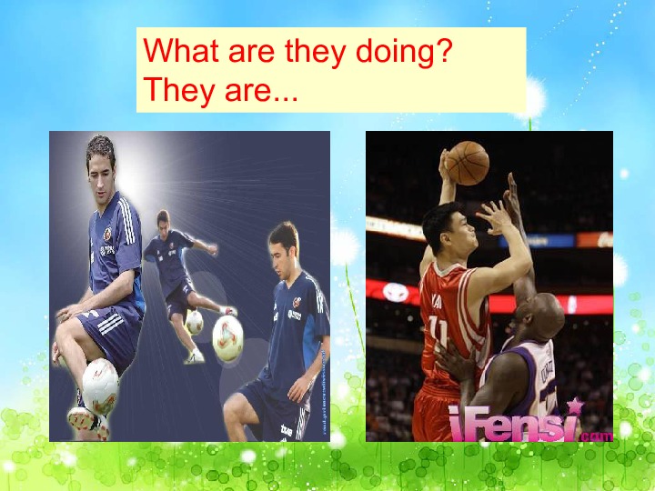 Unit6 We are watching the games.(Lesson35) 课件(共21张PPT）