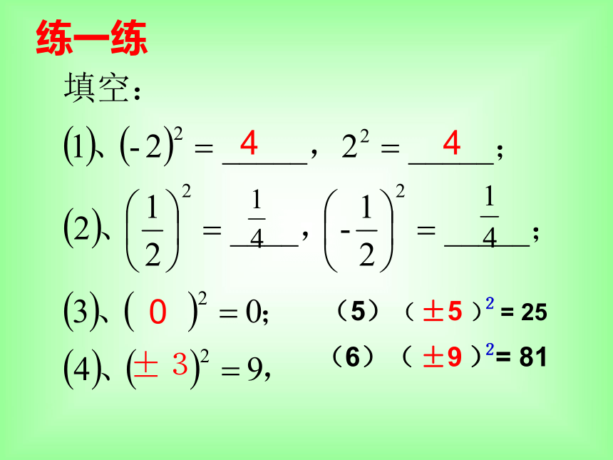 2015年秋湘教版八年级数学上册课件 3.1 平方根（共19张PPT）