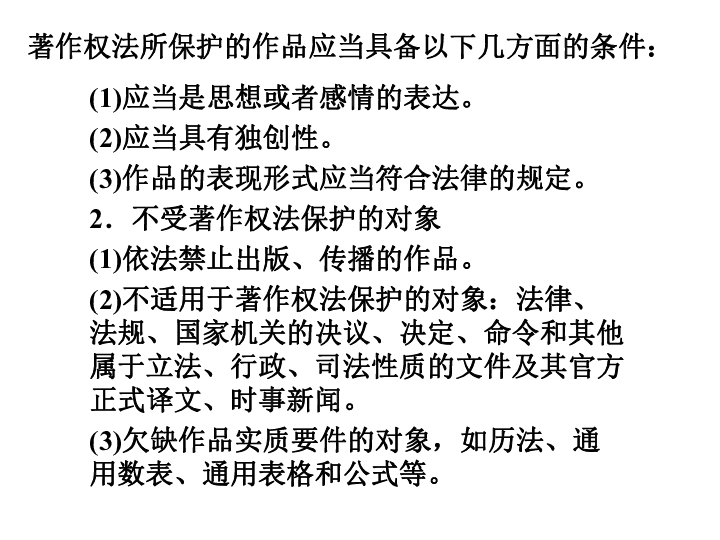 高中政治人教版选修五生活中的法律常识专题2．4切实保护知识产权课件（共19张PPT）