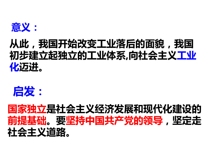 2018届人教版历史中考一轮复习课件：第二单元 社会主义道路的探索