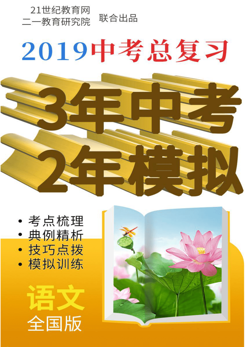 【备考2019】语文3年中考2年模拟专题复习学案简介