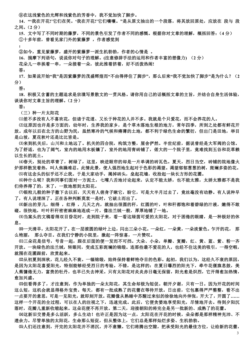 2010年中考语文总复习名师精编资料大全