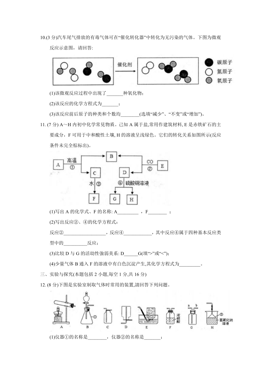 贵州省（黔东南，黔南，黔西南）2018年中考理综（化学部分）试题（word版，含答案）