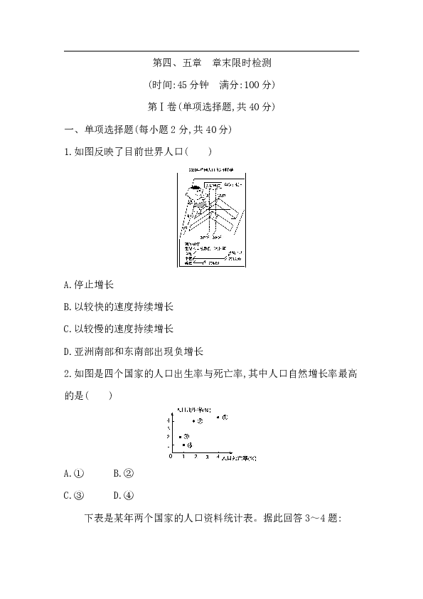 人教版七年级地理上册第4、5章单元测试（解析版）