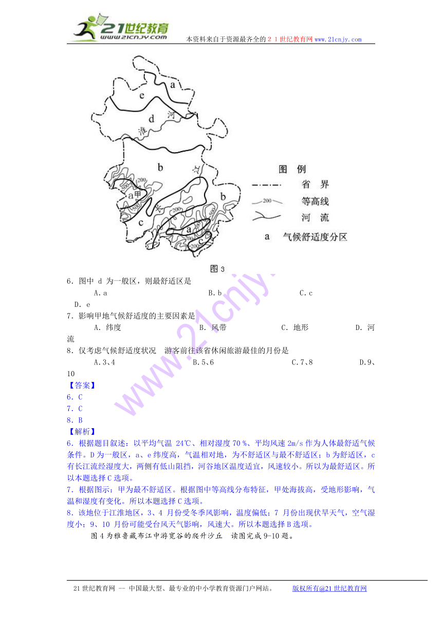 2013年高考真题——文综地理（福建卷）解析版（1）