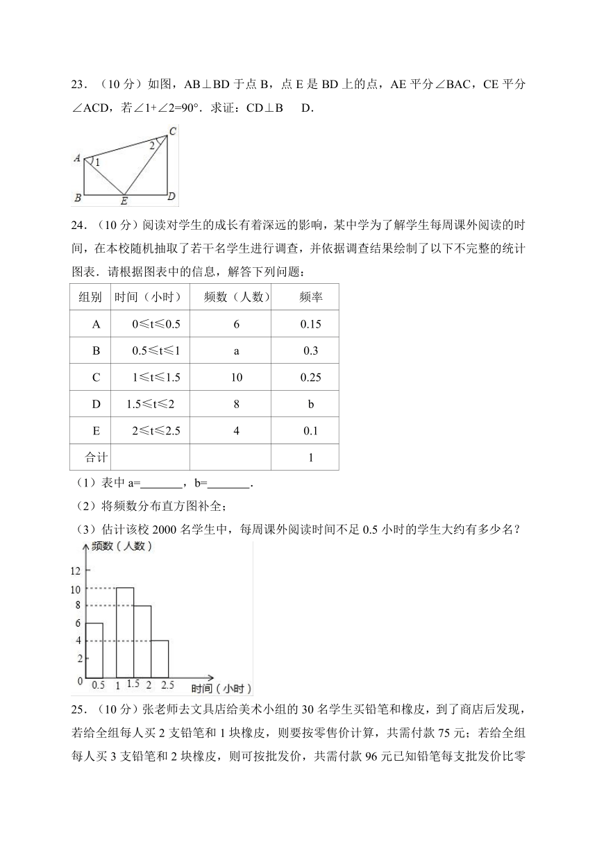 贵州省黔东南州2017-2018学年七年级下学期期末考试数学试题（含答案）