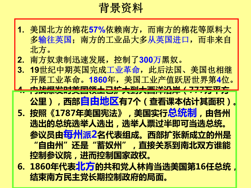 九年级上册第18课　美国南北战争(44张ppt)