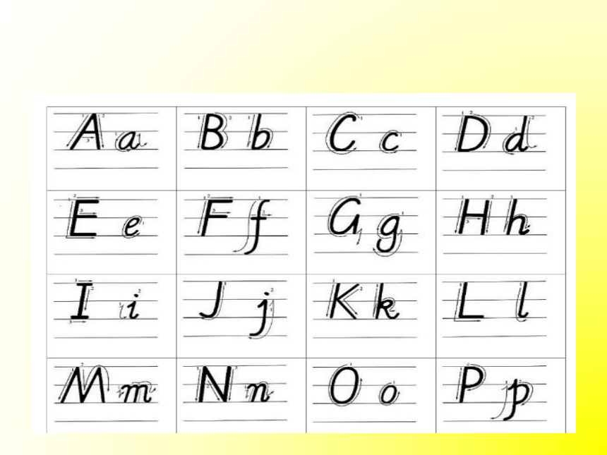 abcdefg字母表 个性图片