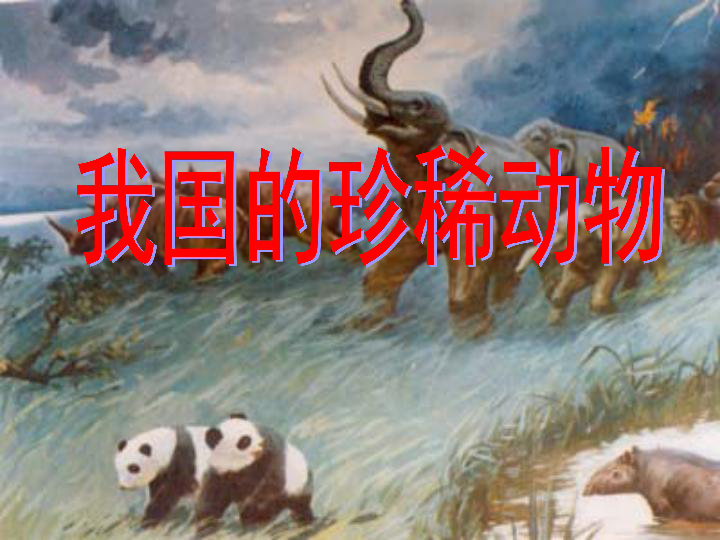 冀教版七上生物  4.10我国的珍稀动物 课件 (19张PPT)