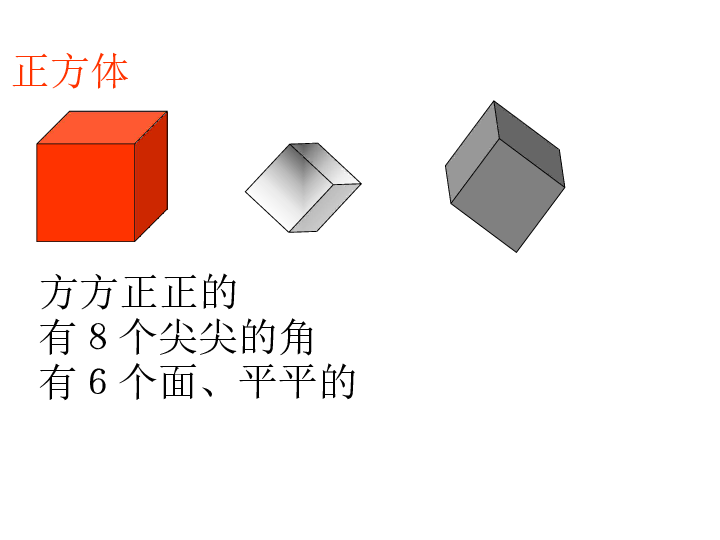 一年级上册数学课件-3.1 认识物体西师大版   (共24张PPT)