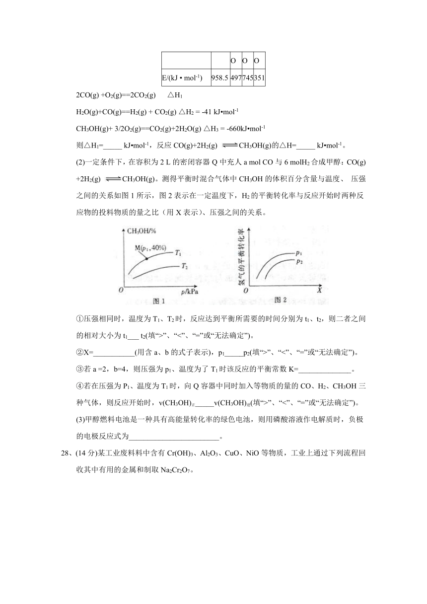 湖南省衡阳市十校2017届高三调研冲刺模拟卷（三）理综化学试题 Word版含答案