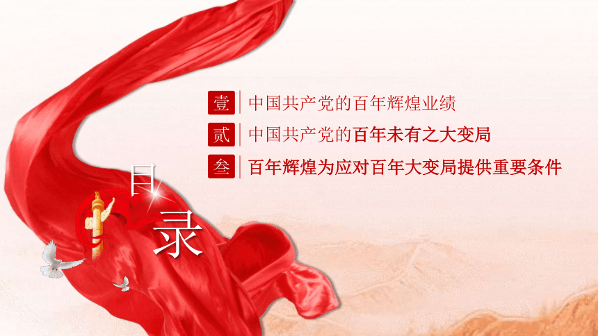 中国共产党百年辉煌与百年未有之大变局  课件（27张PPT）