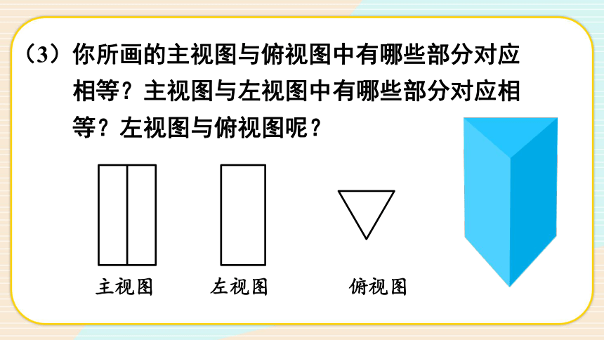 22 直棱柱的三视图 课件(共14张ppt)