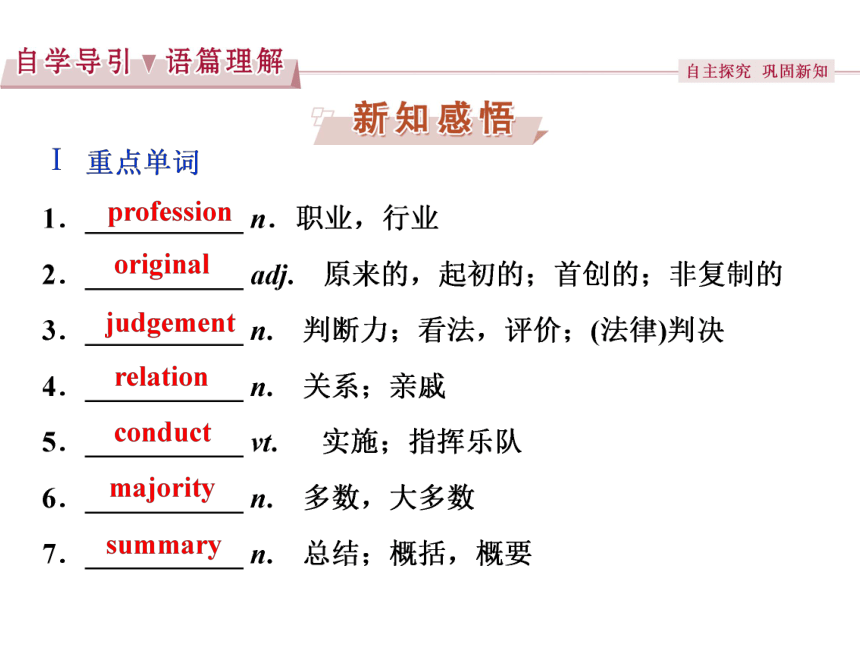 牛津版英语必修5同步教学课件：unit 3 Science versus nature Section Ⅲ　Word power，Task & Project