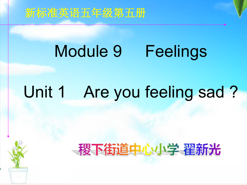 Module 9 Feelings 说课课件