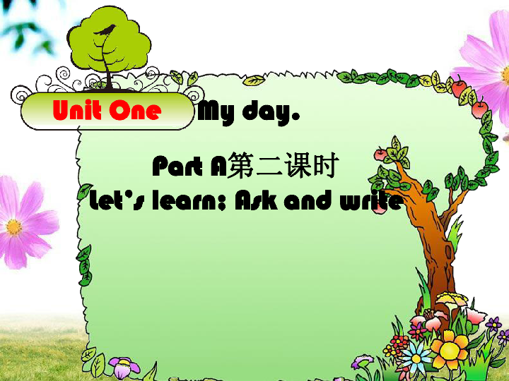 Unit 1 My day PA Let’s learn 课件+素材 (15张PPT)