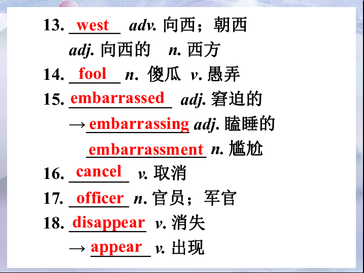 新目标英语2019年中考一轮教材复习课件：九年级 Units 12-14 （80张PPT）