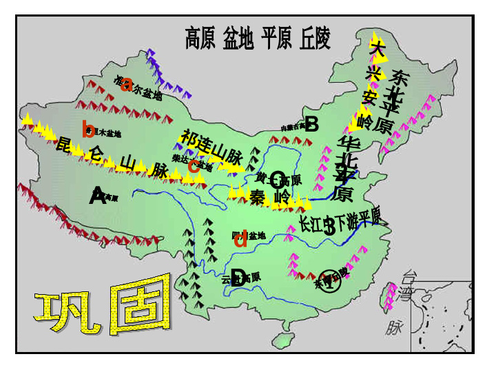 複雜多樣的地形 課件