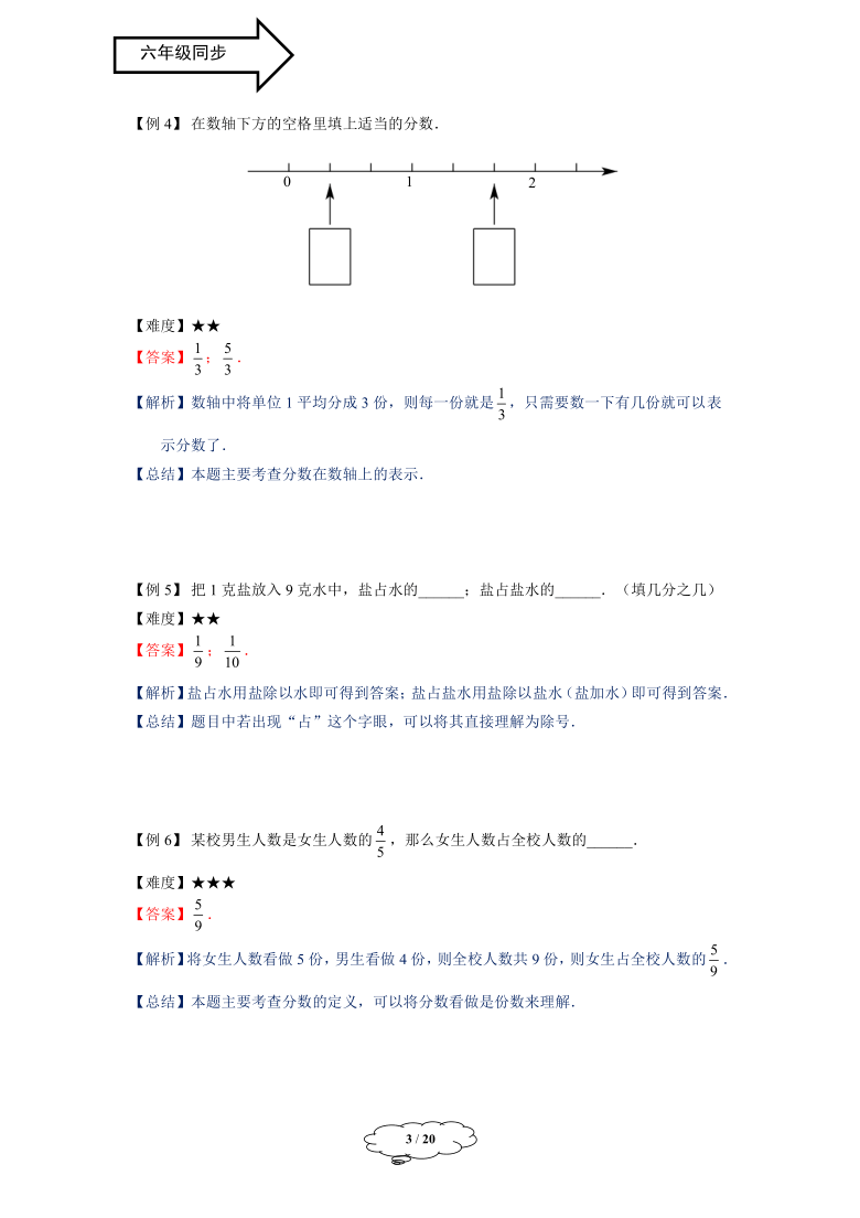 沪教版数学六年级上册2.1分数的意义和性质（教师版）