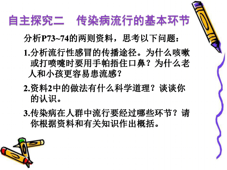 人教版八年级生物下册第八单元第一章第一节  传染病及其预防课件（共21张PP）