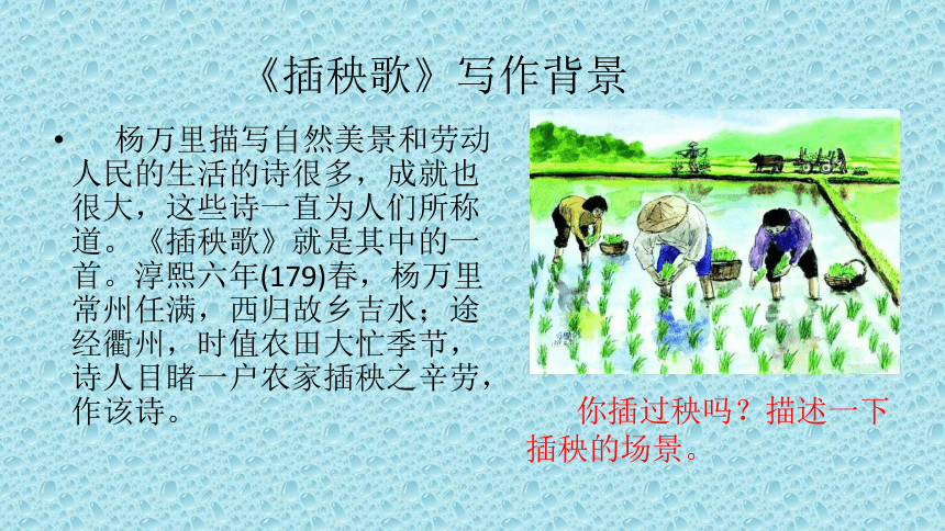 20212022学年统编版高中语文必修上册6芣苢插秧歌优质课件33张ppt