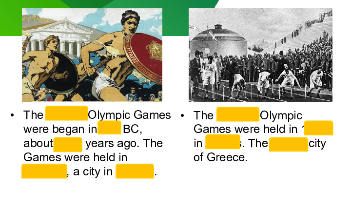 Unit 5 When did the ancient Olympic Games begin? Lesson 17 课件（20张PPT）