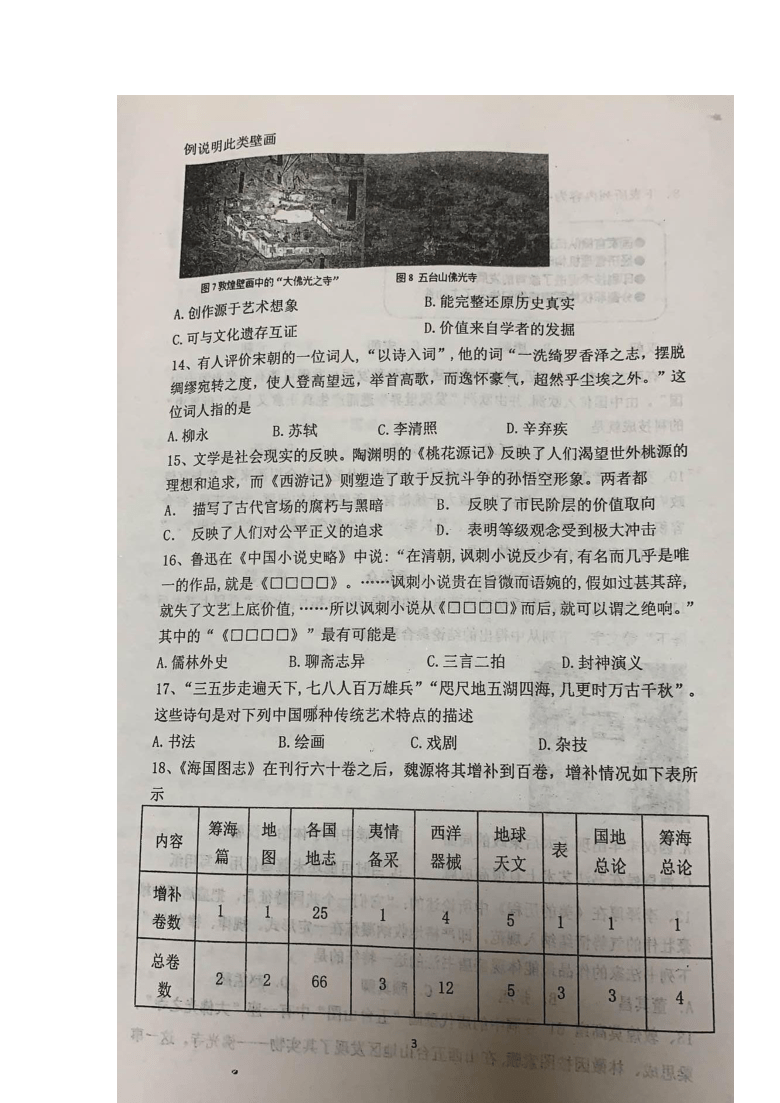 河北省滦南二中2020-2021学年高二10月月考历史试题 图片版含答案