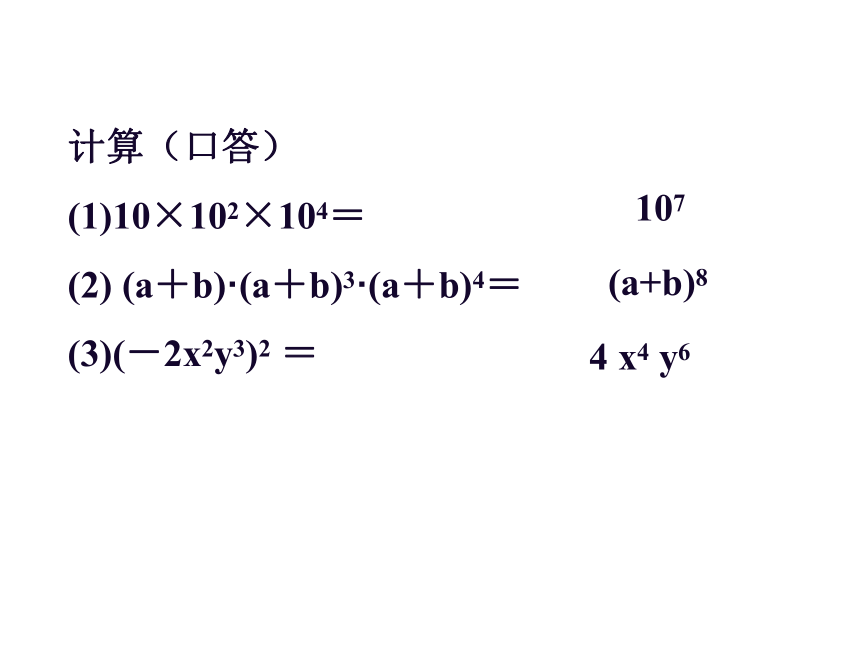 13.2 整式的乘法（共4课时）
