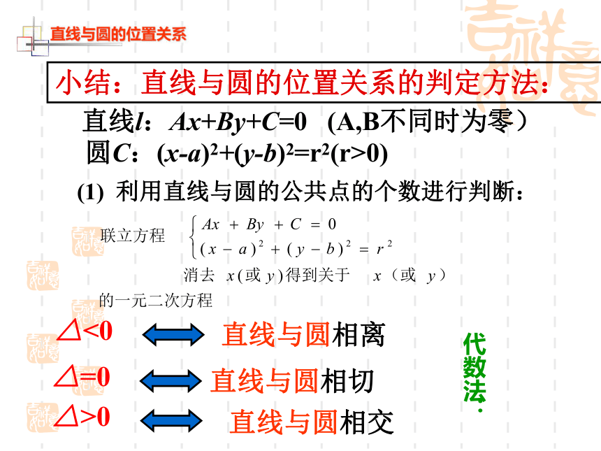 贵州省遵义市第一中学人教A版高一必修二 4.2.1 直线与圆的位置关系(共14张PPT)