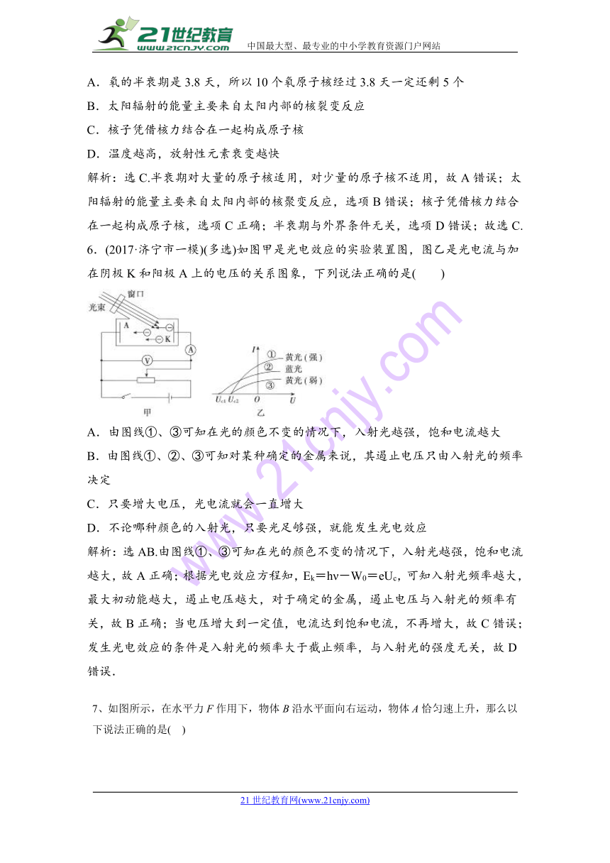2018年四川省高考物理模拟测试（三）（解析版）